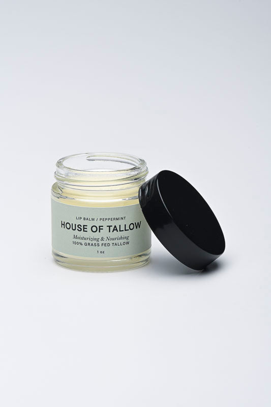 House of Tallow Lip Balm – Peppermint | 1 oz Jar