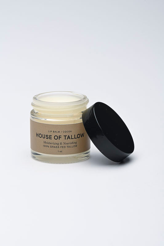 House of Tallow Lip Balm – Cocoa | 1 oz Jar