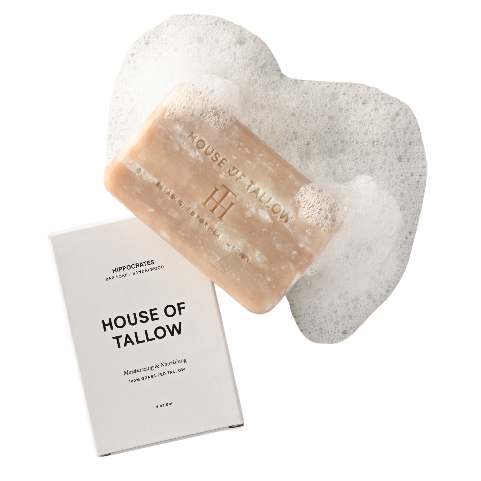 Hippocrates (Sandalwood) Pure Tallow Hand & Body Soap Bar