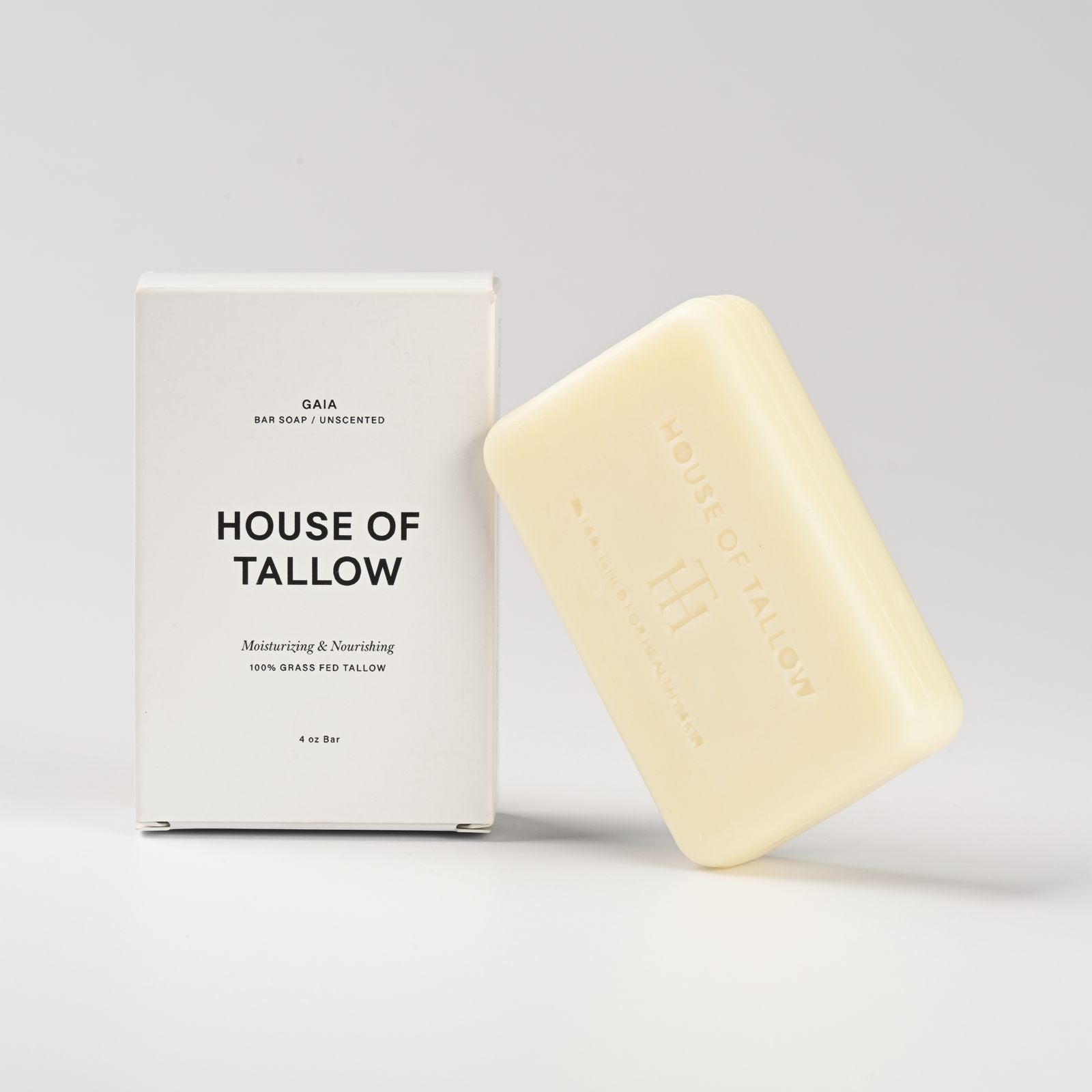 Gaia (Unscented) Pure Tallow Hand & Body Soap Bar