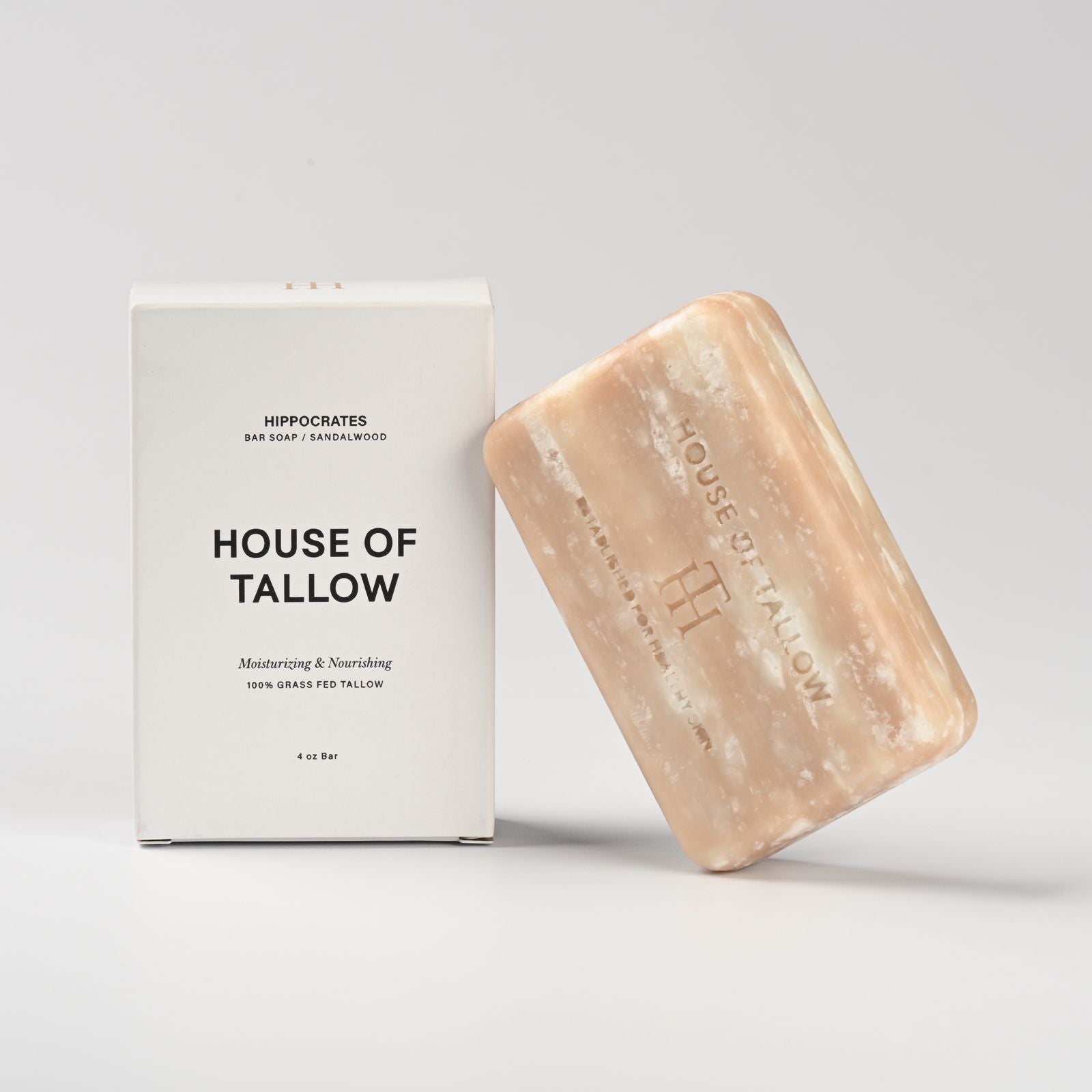 Hippocrates (Sandalwood) Pure Tallow Hand & Body Soap Bar