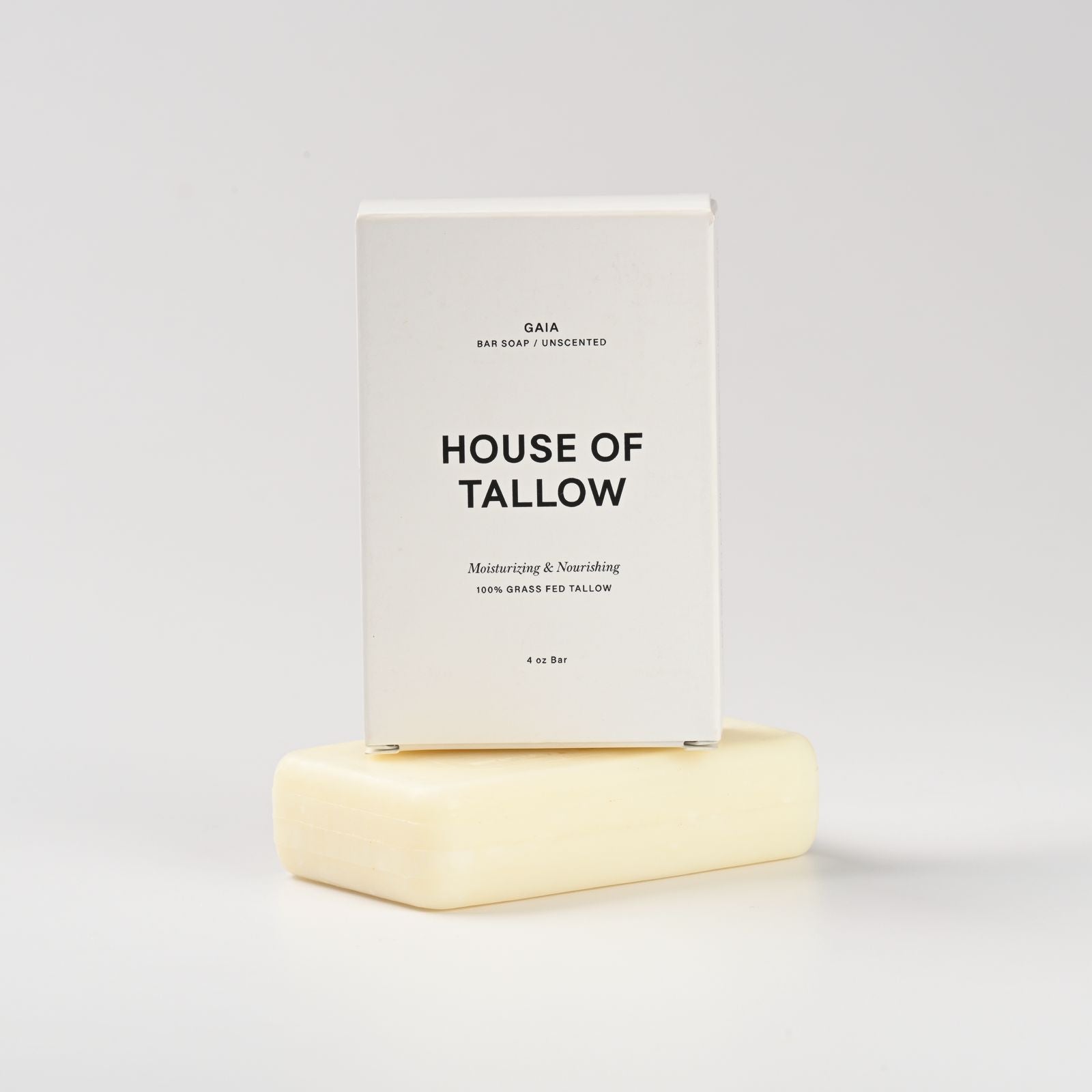 Gaia (Unscented) Pure Tallow Hand & Body Soap Bar