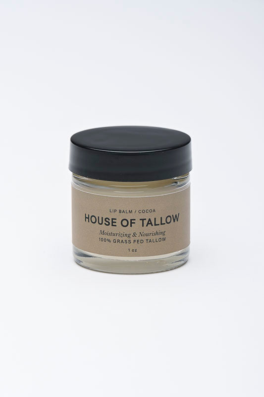House of Tallow Lip Balm – Cocoa | 1 oz Jar